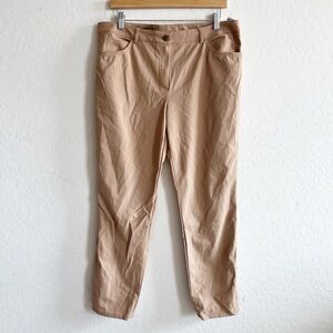 Escada high rise caramel straight slim pants